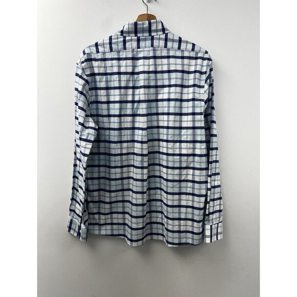 Brooks Brothers Regent Fit Plaid Button Down Shirt Non Iron Cotton Blend Sz L - Picture 3 of 11